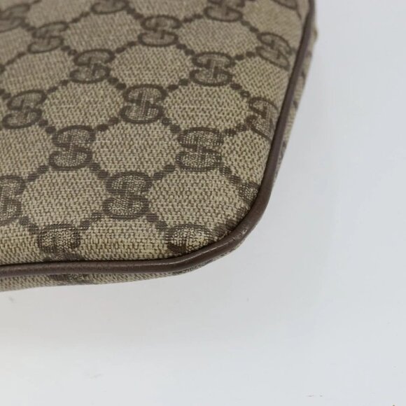 GUCCI GG Supreme Web Sherry Line Bag PVC Beige Gold 904 02 047 Auth 142439 - Picture 5 of 16